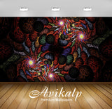Avikalp Exclusive Awi3465 Fractal Swirls Abstract Full HD Wallpapers for Living room, Hall, Kids Roo