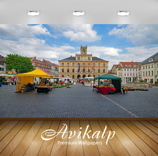 Avikalp Exclusive Premium town HD Wallpapers for Living room, Hall, Kids Room, Kitchen, TV Backgroun