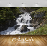 Avikalp Exclusive Premium waterfall HD Wallpapers for Living room, Hall, Kids Room, Kitchen, TV Back