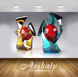 Avikalp Exclusive Awi3930 Sphere Trophies Full HD Wallpapers for Living room, Hall, Kids Room, Kitch