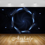 Avikalp Exclusive Awi4085 Bright Blue Abyss Full HD Wallpapers for Living room, Hall, Kids Room, Kit
