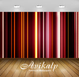 Avikalp Exclusive Awi4095 Bright Stripes Full HD Wallpapers for Living room, Hall, Kids Room, Kitche