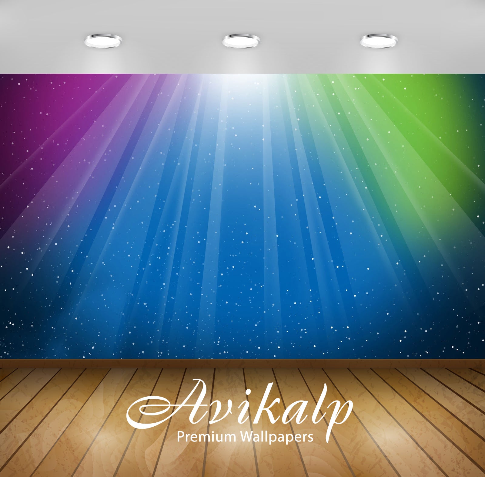 Avikalp Exclusive Awi4153 Colorful Flare Full HD Wallpapers for Living room, Hall, Kids Room, Kitche