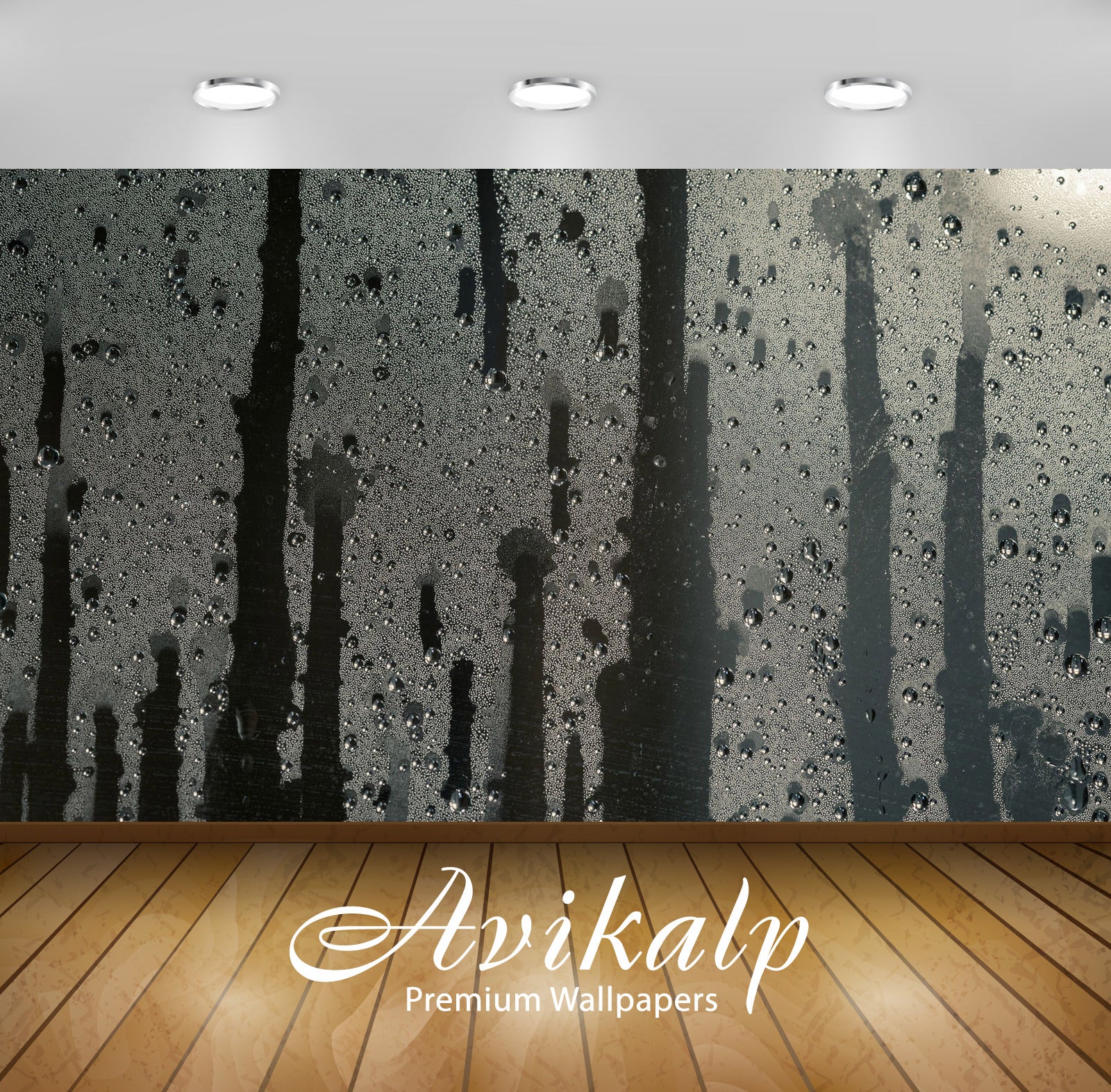 Avikalp Exclusive Awi4216 Condensation Full HD Wallpapers for Living room, Hall, Kids Room, Kitchen,