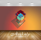 Avikalp Exclusive Awi4224 Cube Full HD Wallpapers for Living room, Hall, Kids Room, Kitchen, TV Back