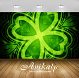 Avikalp Exclusive Awi4333 Four Leaf Clover Full HD Wallpapers for Living room, Hall, Kids Room, Kitc