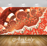 Avikalp Exclusive Awi4343 Fractal Blood Cells Full HD Wallpapers for Living room, Hall, Kids Room, K