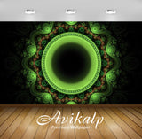 Avikalp Exclusive Awi4380 Fractal Orb Design Full HD Wallpapers for Living room, Hall, Kids Room, Ki