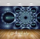 Avikalp Exclusive Awi4384 Fractal Orbs Full HD Wallpapers for Living room, Hall, Kids Room, Kitchen,