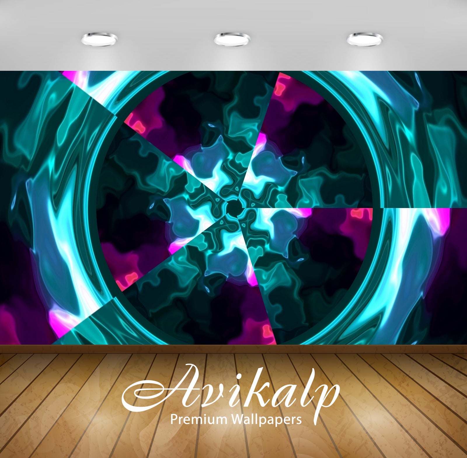 Avikalp Exclusive Awi4469 Kaleidoscope Full HD Wallpapers for Living room, Hall, Kids Room, Kitchen,