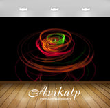 Avikalp Exclusive Awi4487 Light Rings Full HD Wallpapers for Living room, Hall, Kids Room, Kitchen,