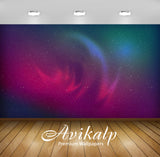 Avikalp Exclusive Awi4556 Pink Blurry Nebula In The Blue Galaxy Full HD Wallpapers for Living room,