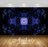 Avikalp Exclusive Awi4578 Purple Fractal Full HD Wallpapers for Living room, Hall, Kids Room, Kitche