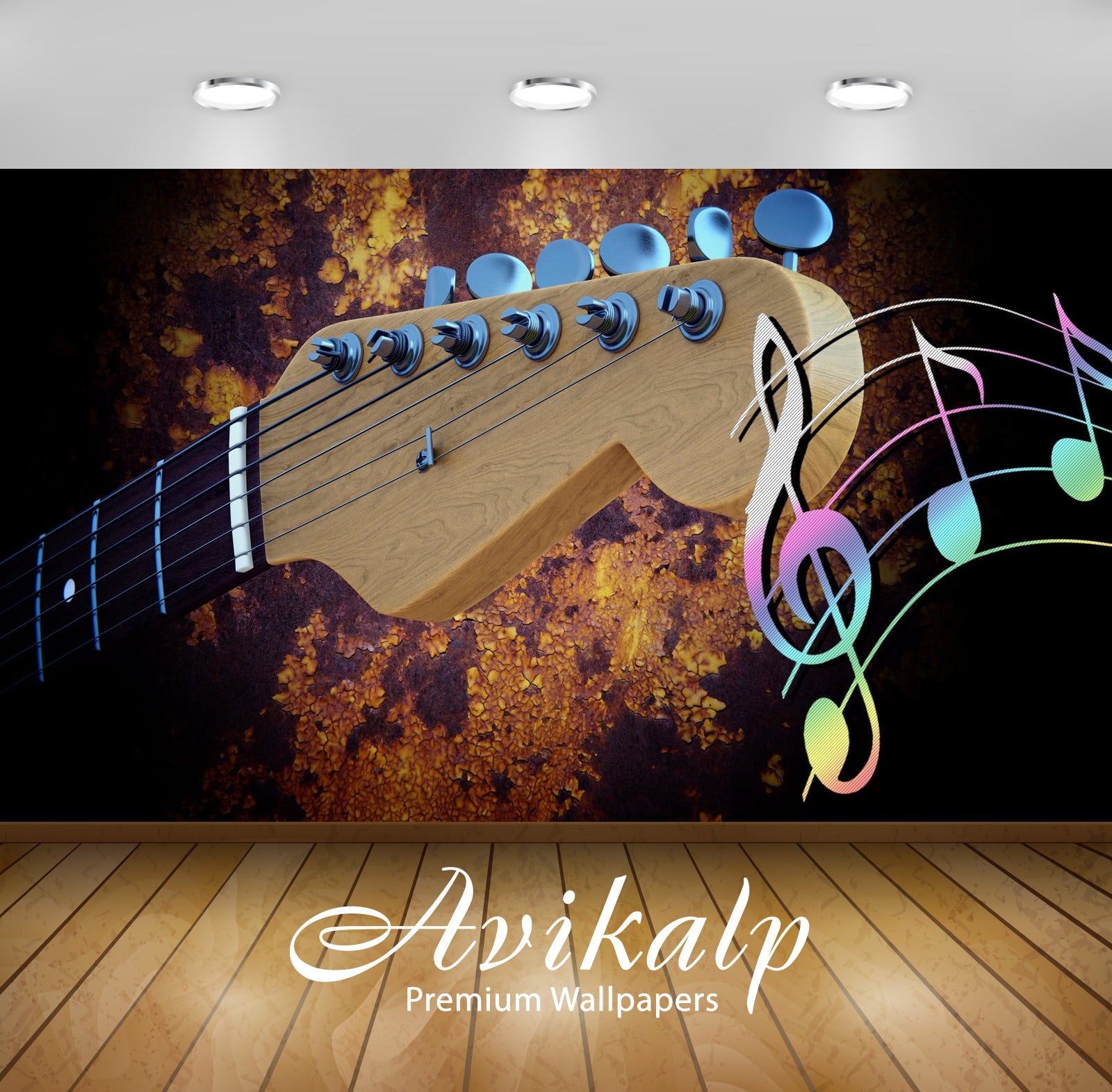Avikalp Exclusive Awi4703 Guitar Music Instrument Song Full HD Wallpapers for Living room, Hall, Kid