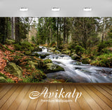 Avikalp Exclusive Awi4741 Autumn Waterfall Nature Mountain Full HD Wallpapers for Living room, Hall,