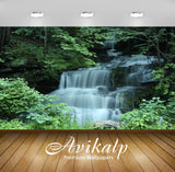 Avikalp Exclusive Awi4961 Waterfall Nature Mountain Full HD Wallpapers for Living room, Hall, Kids R