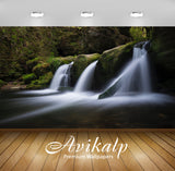 Avikalp Exclusive Awi5050 Waterfalls Waterfall Mountain Full HD Wallpapers for Living room, Hall, Ki