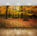 Avikalp Exclusive Awi5140 Autumn In The Forest Nature Full HD Wallpapers for Living room, Hall, Kids