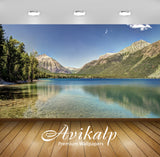 Avikalp Exclusive Awi5326 Clear Sky Above The Lake Between The Mountains Nature Full HD Wallpapers f