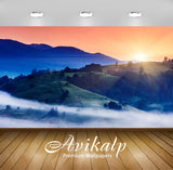 Avikalp Exclusive Awi5451 Foggy Trails In The Valley At Sunset Nature Full HD Wallpapers for Living