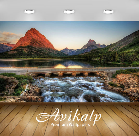 Avikalp Exclusive Awi5503 Glacier National Park Nature Full HD Wallpapers for Living room, Hall, Kid