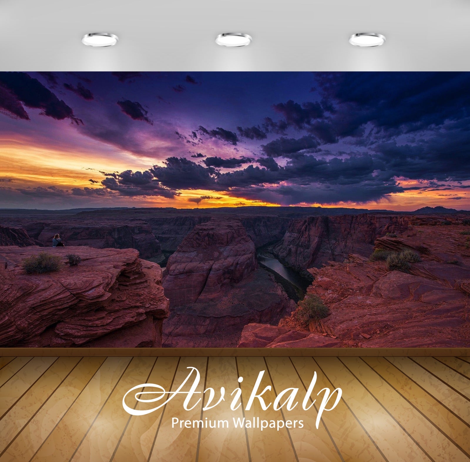 Avikalp Exclusive Awi5530 Grand Canyon Nature Full HD Wallpapers for Living room, Hall, Kids Room, K