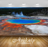 Avikalp Exclusive Awi5533 Grand Prismatic Spring Nature Full HD Wallpapers for Living room, Hall, Ki