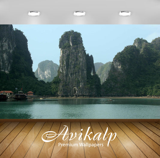 Avikalp Exclusive Awi5597 Ha Long Bay Nature Full HD Wallpapers for Living room, Hall, Kids Room, Ki