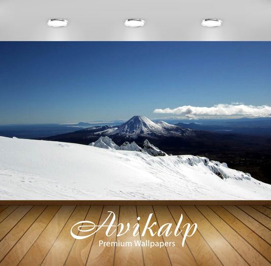 Avikalp Exclusive Awi5811 Mount Ruapehu New Zealand Nature Full HD Wallpapers for Living room, Hall,