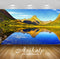 Avikalp Exclusive Awi5828 Mountain Reflecting In The Lake Nature Full HD Wallpapers for Living room,