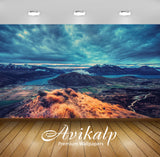Avikalp Exclusive Awi5840 Mountain Valley Landscape Nature Full HD Wallpapers for Living room, Hall,