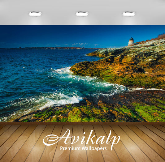 Avikalp Exclusive Awi5855 Newport Nature Full HD Wallpapers for Living room, Hall, Kids Room, Kitche