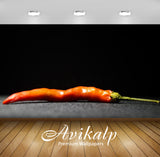 Avikalp Exclusive Premium chilli HD Wallpapers for Living room, Hall, Kids Room, Kitchen, TV Backgro