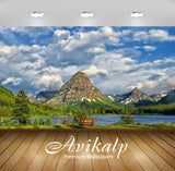 Avikalp Exclusive Awi5909 Peaks Rising Towards The Clouds In Glacier National Park Nature Full HD Wa