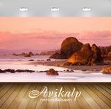 Avikalp Exclusive Awi5927 Pink Sunset Nature Full HD Wallpapers for Living room, Hall, Kids Room, Ki