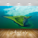 Avikalp Exclusive Awi5939 Pseudocrater Isle Nature Full HD Wallpapers for Living room, Hall, Kids Ro