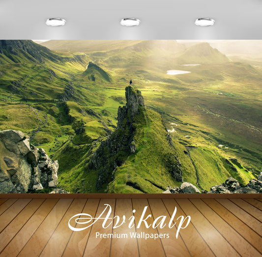 Avikalp Exclusive Awi5949 Quiraing Scotland Nature Full HD Wallpapers for Living room, Hall, Kids Ro