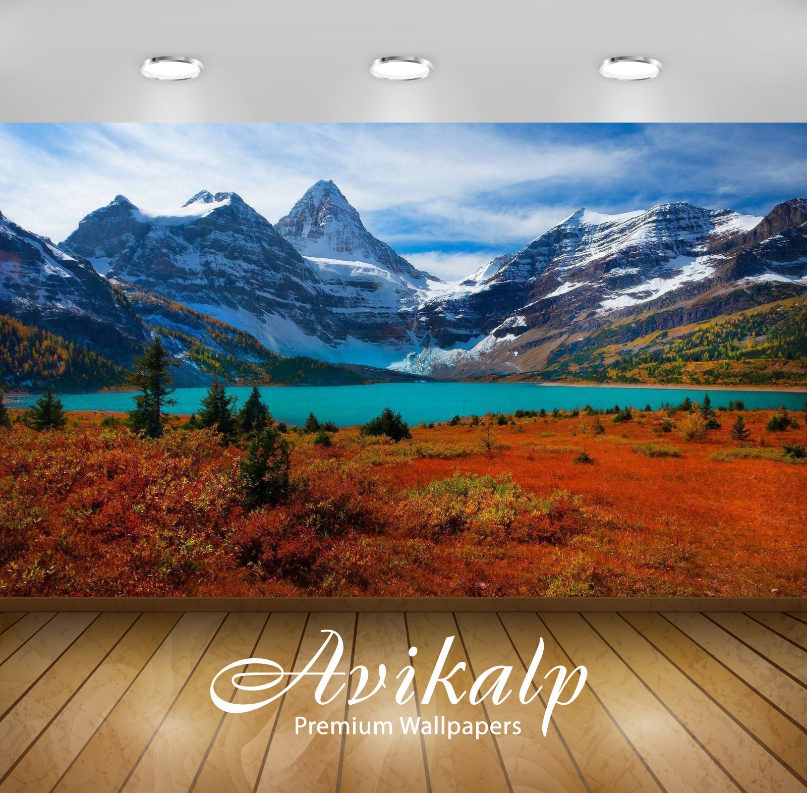 Avikalp Exclusive Awi5975 Red Nature In Mount Assiniboine Provincial Park Nature Full HD Wallpapers