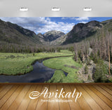 Avikalp Exclusive Awi6005 River In The Valley Nature Full HD Wallpapers for Living room, Hall, Kids