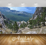 Avikalp Exclusive Awi6043 Rock Mountains By The Coastline Nature Full HD Wallpapers for Living room,