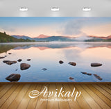Avikalp Exclusive Awi6057 Rocky Calm Lake Nature Full HD Wallpapers for Living room, Hall, Kids Room
