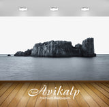 Avikalp Exclusive Awi6062 Rocky Island Nature Full HD Wallpapers for Living room, Hall, Kids Room, K