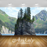 Avikalp Exclusive Awi6063 Rocky Island In Kenai Fjords National Park Nature Full HD Wallpapers for L