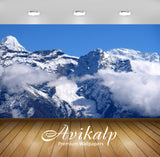 Avikalp Exclusive Awi6266 Snowy Himalayas Higher Than Clouds Nature Full HD Wallpapers for Living ro