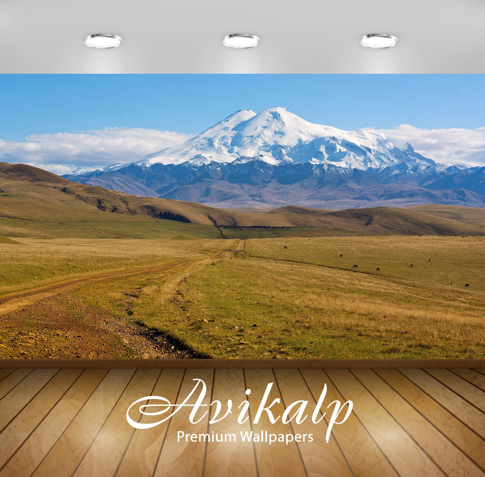 Avikalp Exclusive Awi6272 Snowy Mountain Peak Nature Full HD Wallpapers for Living room, Hall, Kids