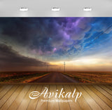 Avikalp Exclusive Awi6373 Storm Passing Over Tucumcari Road Nature Full HD Wallpapers for Living roo