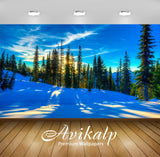 Avikalp Exclusive Awi6433 Sunlight Reflecting In The Snow Nature Full HD Wallpapers for Living room,