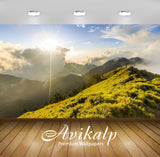 Avikalp Exclusive Awi6460 Sunny Peak In The Clouds Nature Full HD Wallpapers for Living room, Hall,