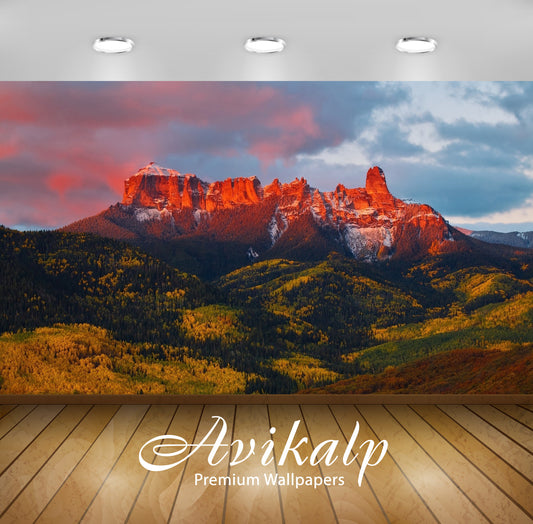 Avikalp Exclusive Awi6498 Sunset Light Over The Cimarrons Nature Full HD Wallpapers for Living room,