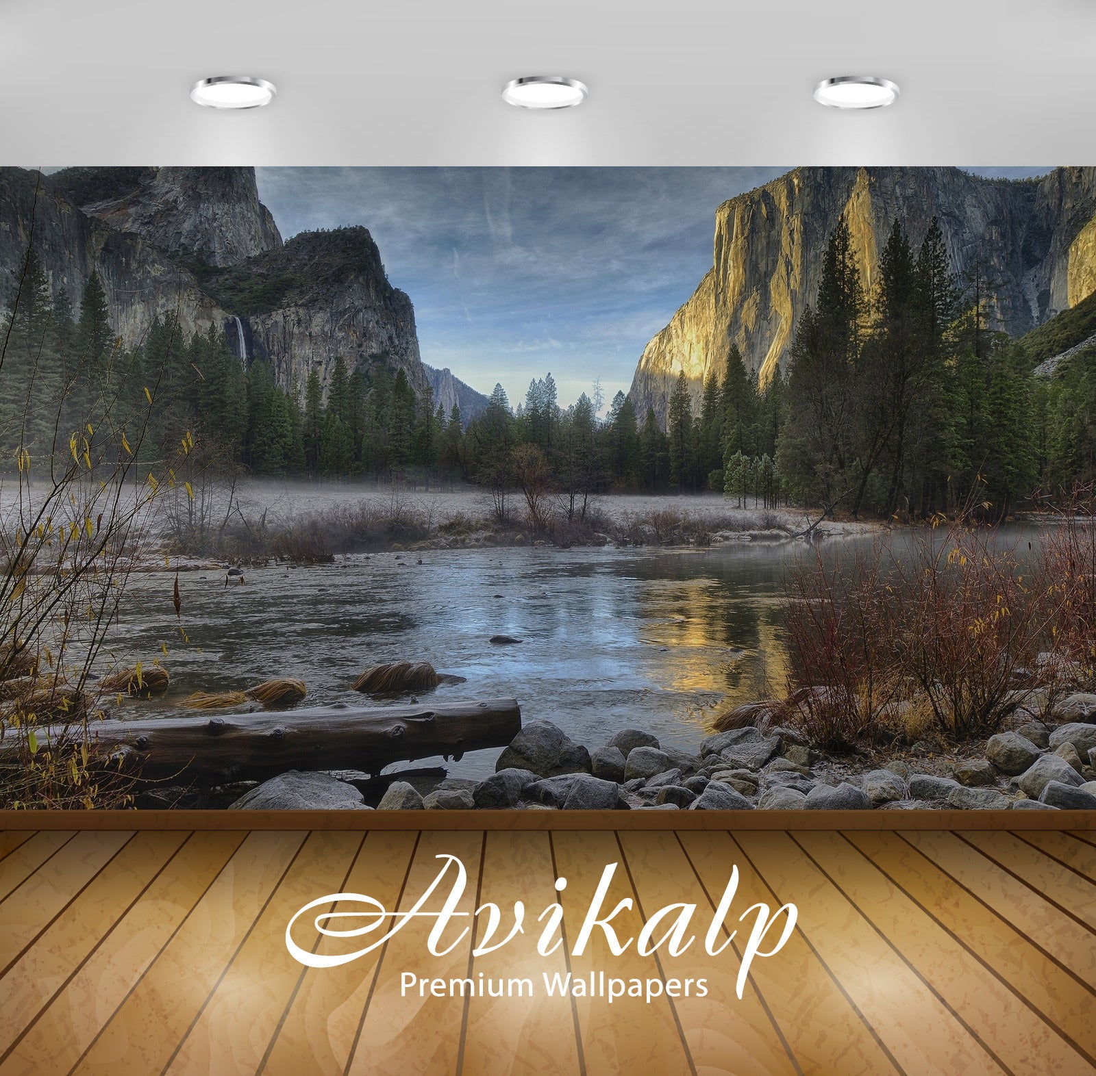 Avikalp Exclusive Awi6509 Sunset Light Upon A Rocky Peak In Yellowstone National Park Nature Full HD